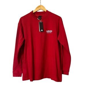 adidas Originals Select Mock Neck Long Sleeve red medium new